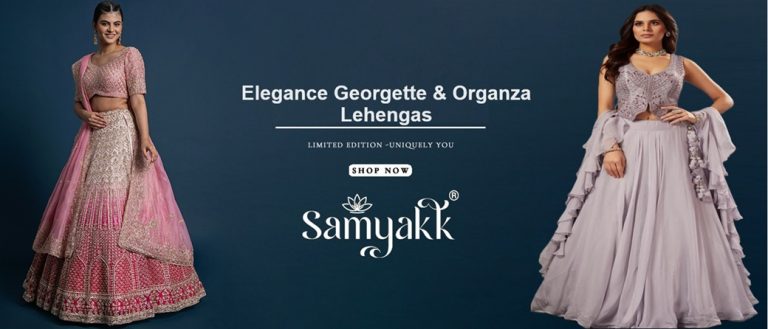 Georgette Lehenga & Organza Lehenga